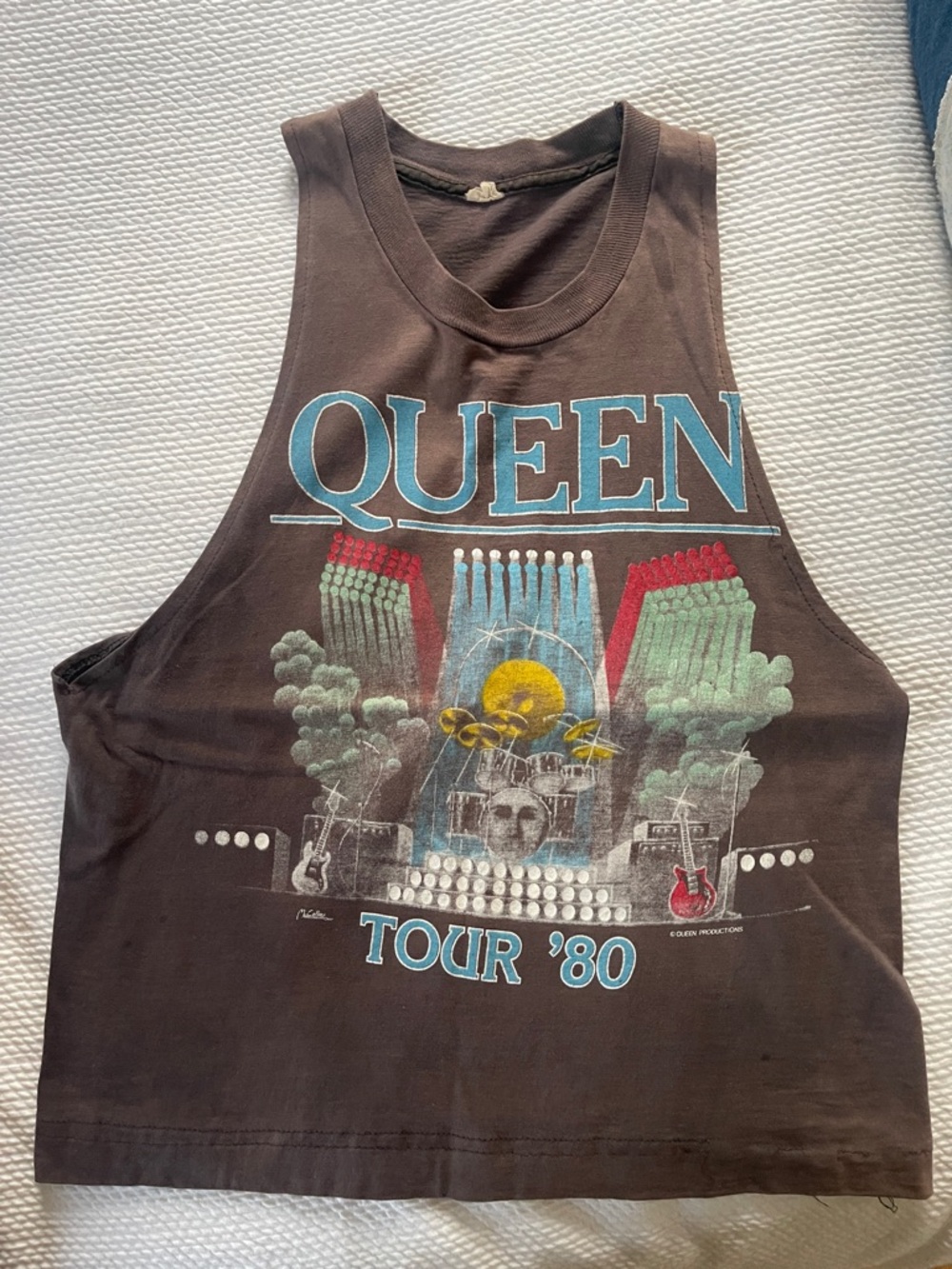 Queen Tour '80 Authentic Vintage  Muscle Tank